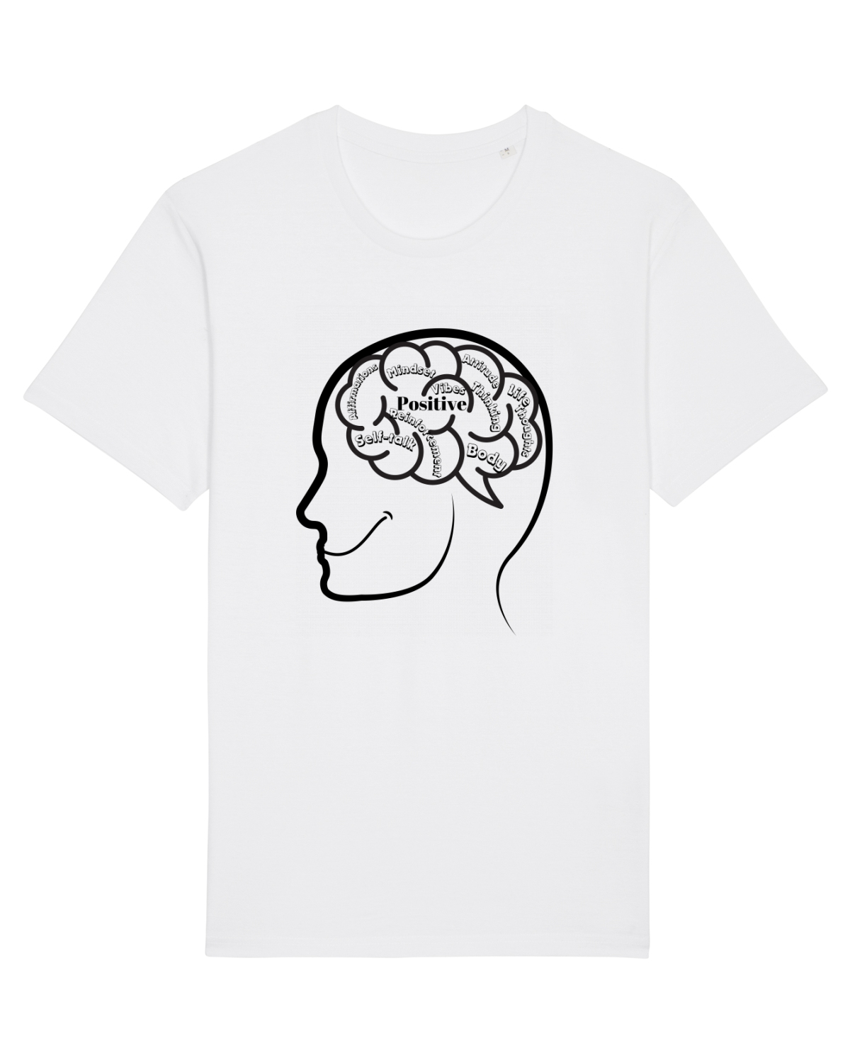 Tricou mânecă scurtă Unisex Rocker White
