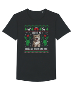amuzant cu motive de Crăciun - Look at me being all festive Tricou mânecă scurtă guler larg Bărbat Skater