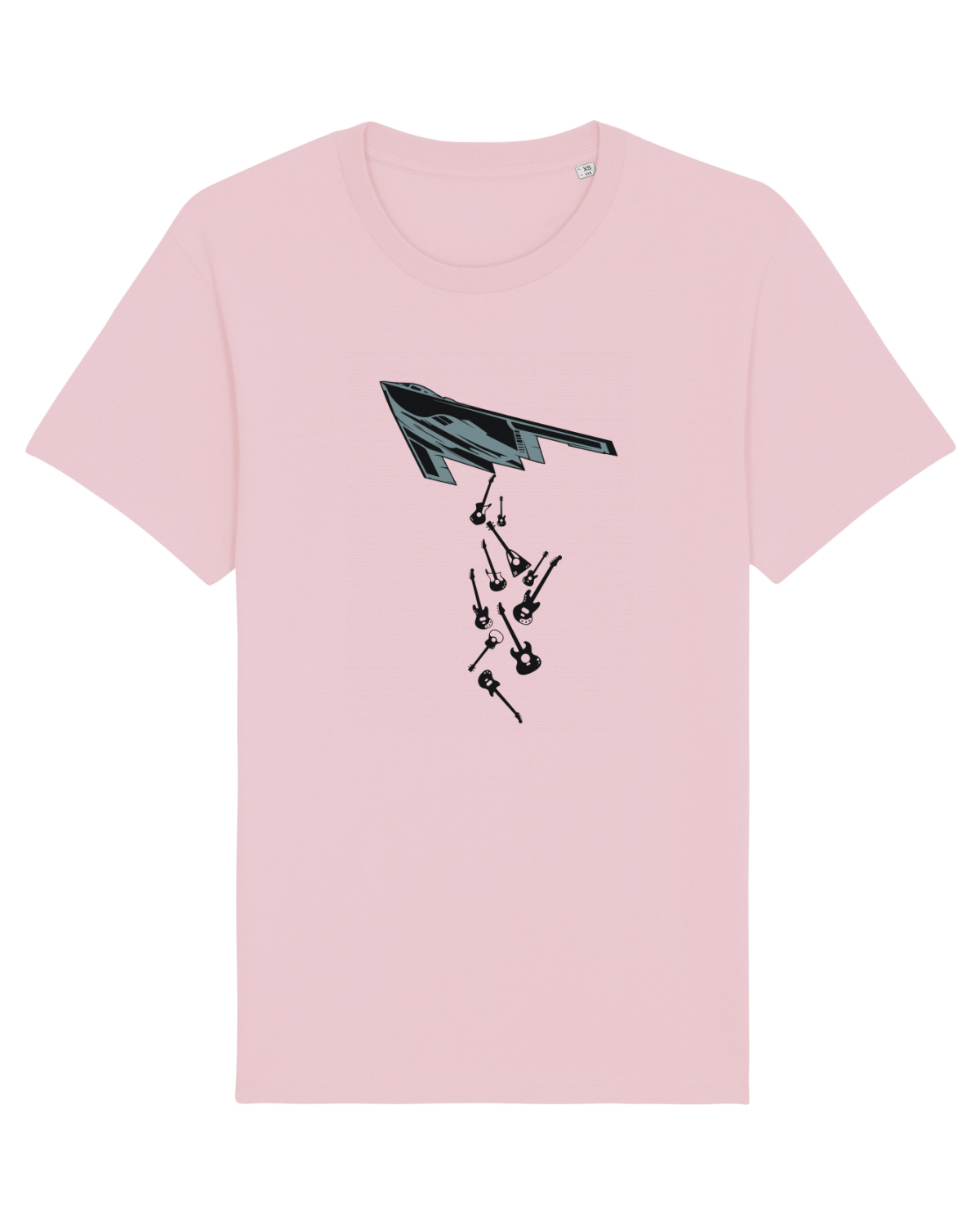 Tricou mânecă scurtă Unisex Rocker Cotton Pink