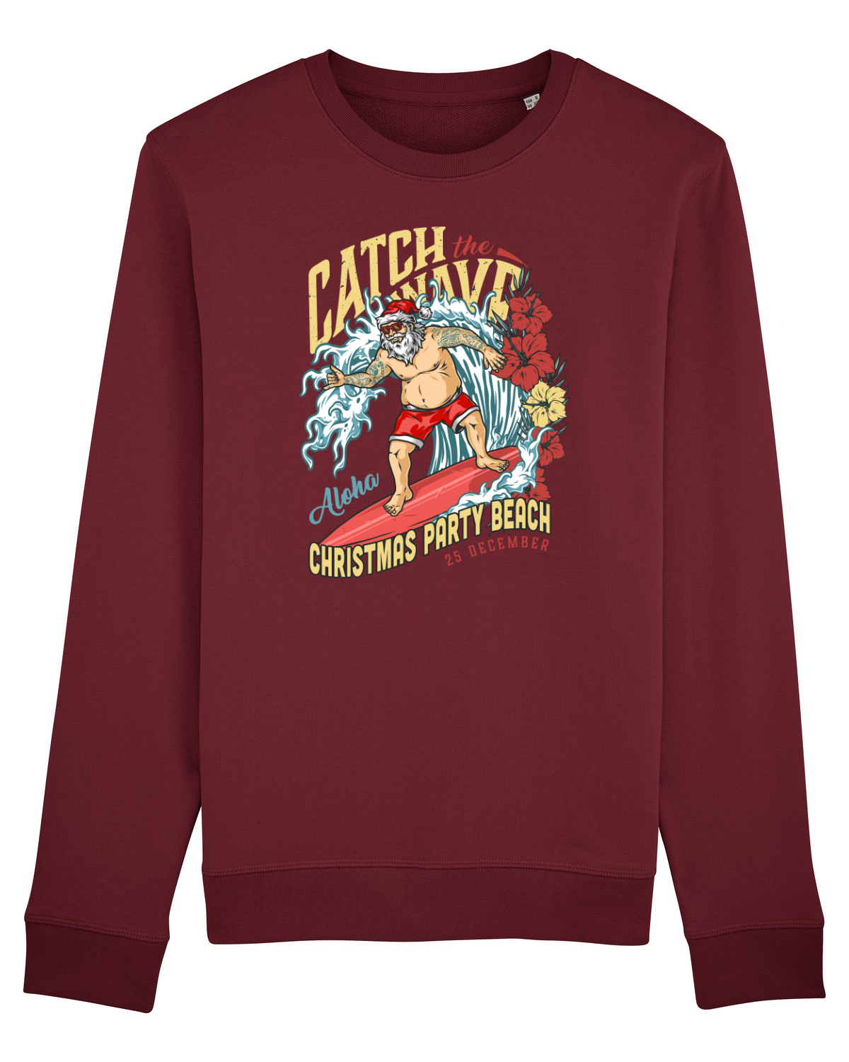 Bluză mânecă lungă Unisex Rise Burgundy