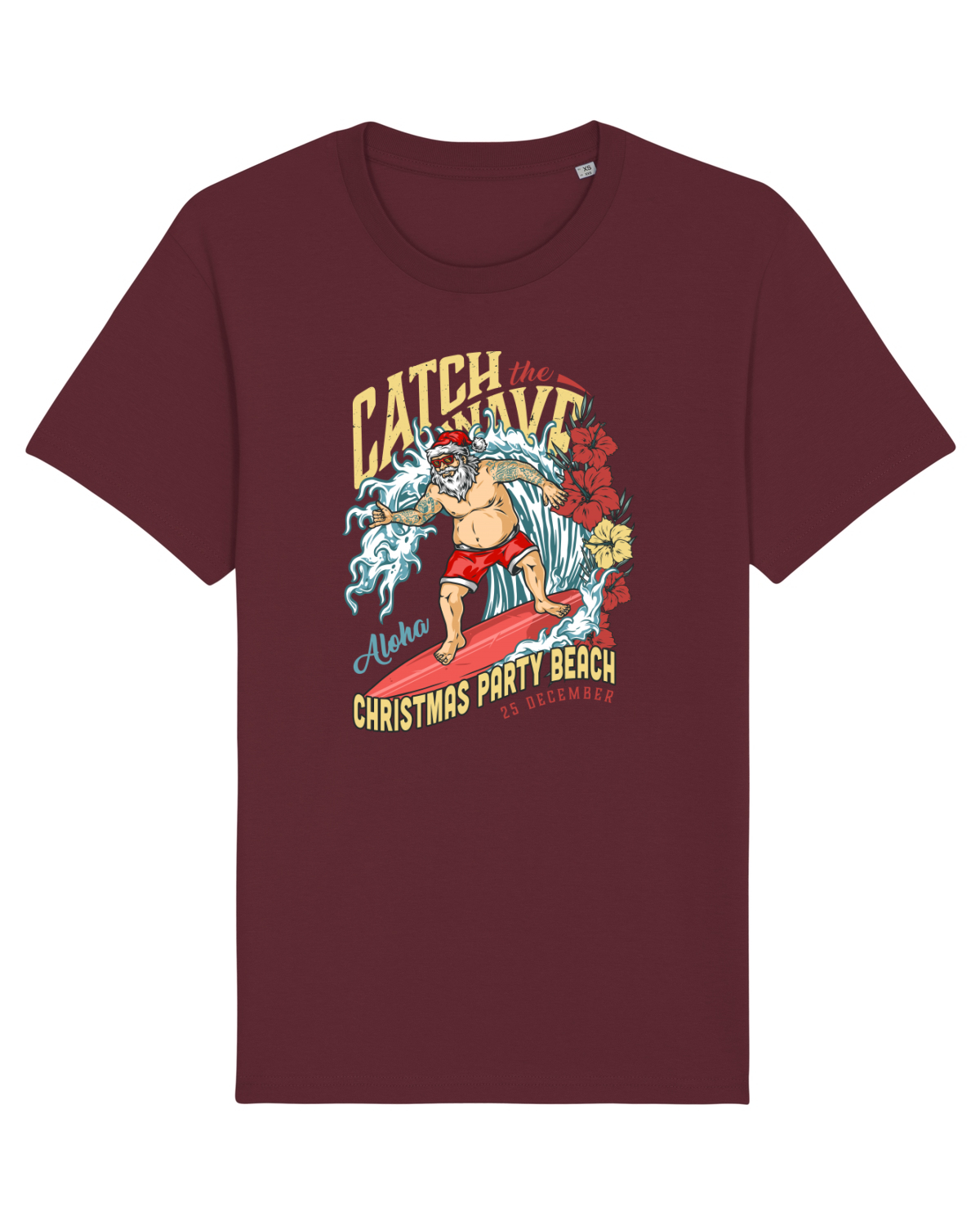 Tricou mânecă scurtă Unisex Rocker Burgundy