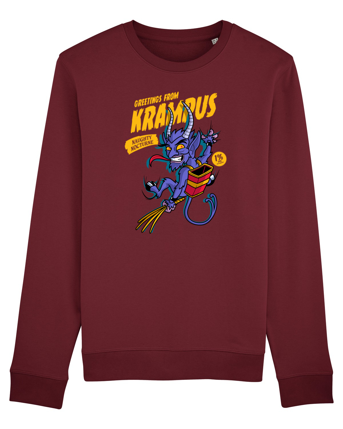 Bluză mânecă lungă Unisex Rise Burgundy