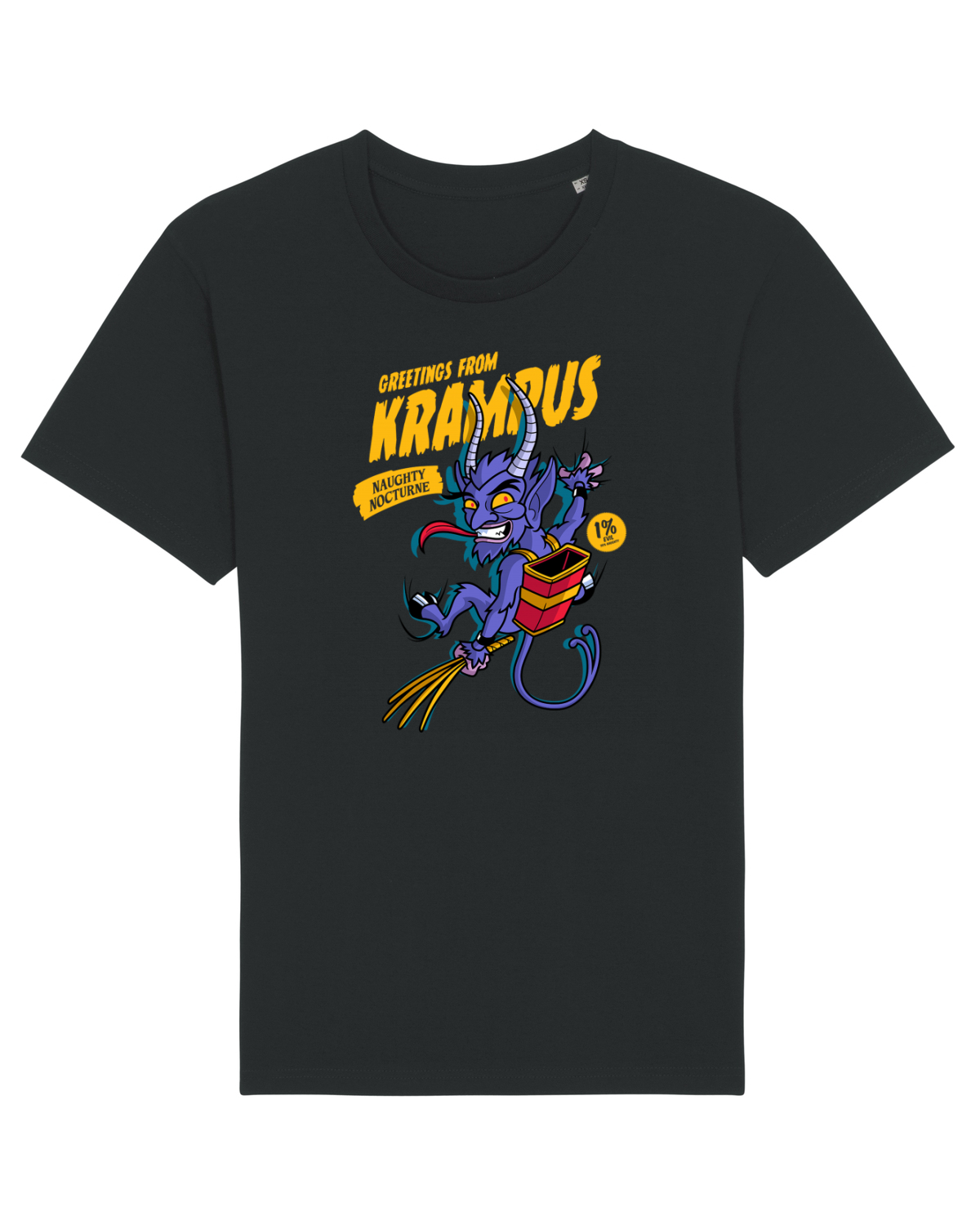 Tricou mânecă scurtă Unisex Rocker Black