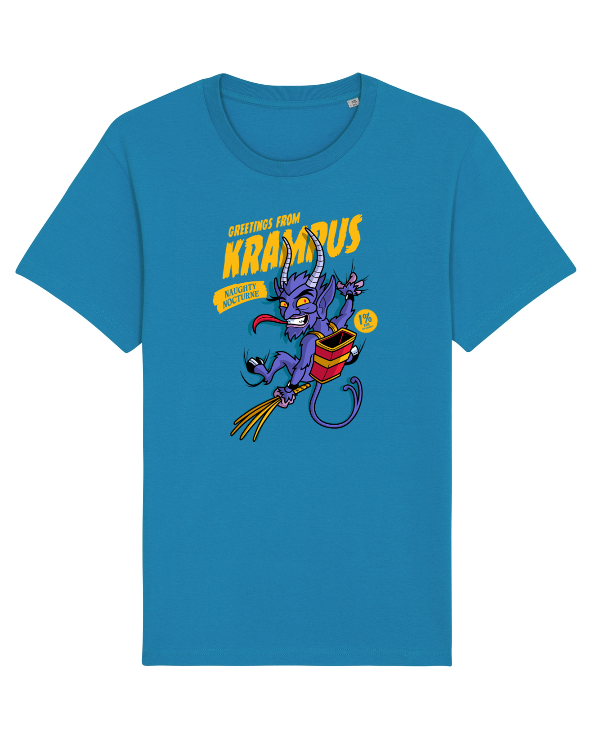 Tricou mânecă scurtă Unisex Rocker Azur