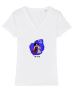Enjoy LIFE Tricou mânecă scurtă guler V Damă Evoker