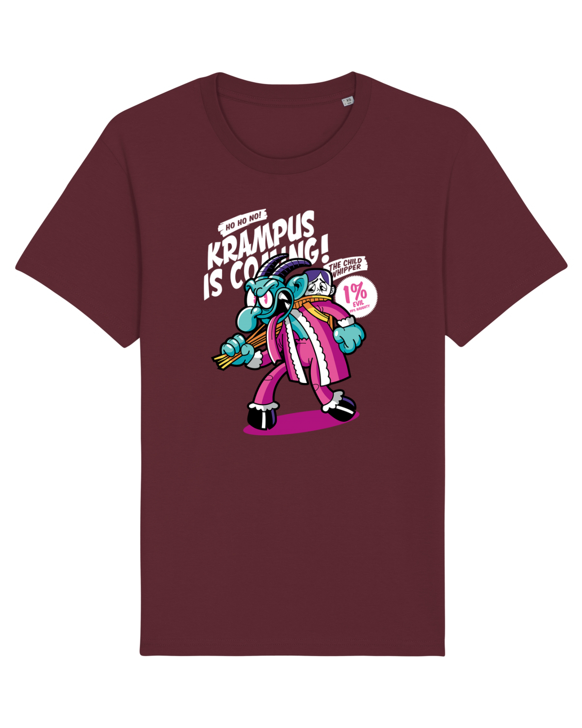 Tricou mânecă scurtă Unisex Rocker Burgundy