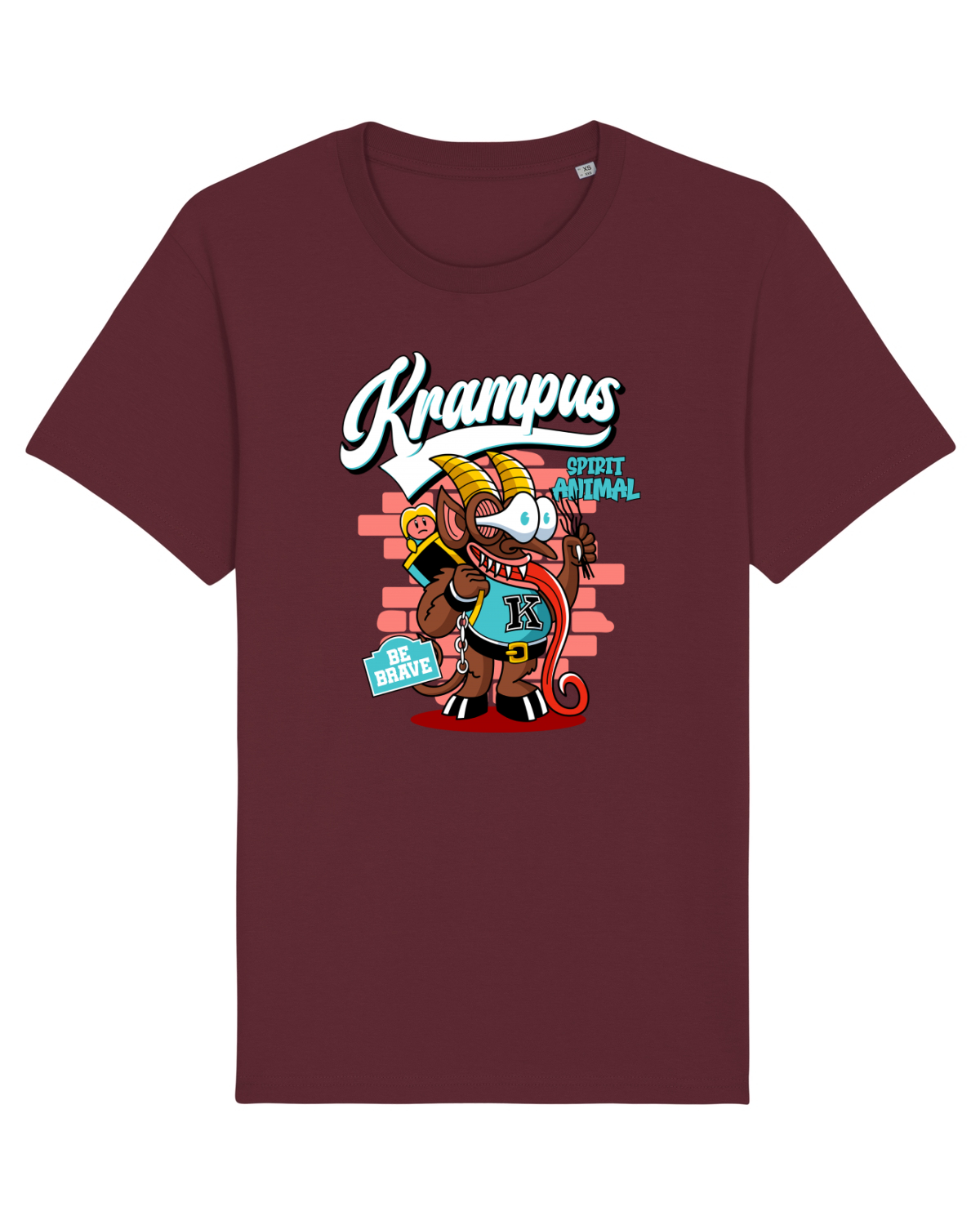 Tricou mânecă scurtă Unisex Rocker Burgundy