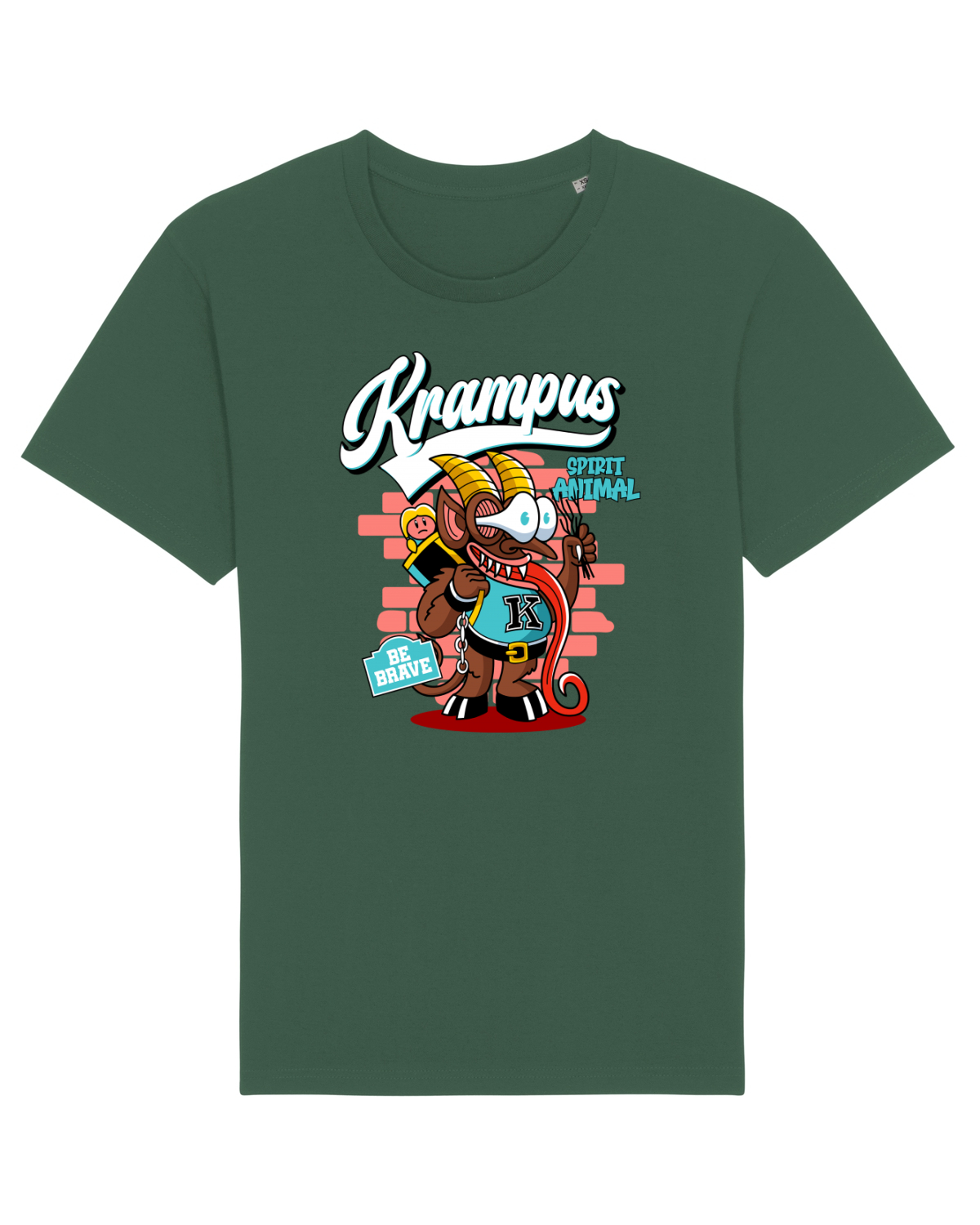 Tricou mânecă scurtă Unisex Rocker Bottle Green