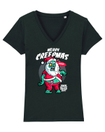 Merry Creepmas Tricou mânecă scurtă guler V Damă Evoker