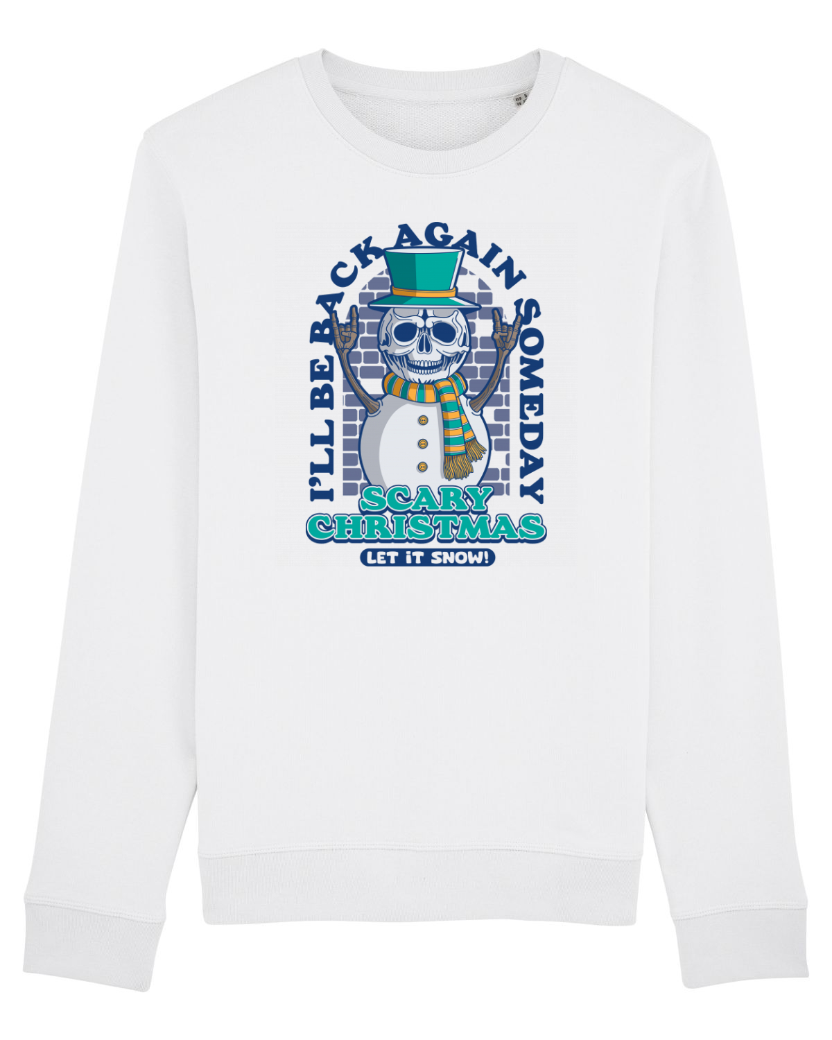 Bluză mânecă lungă Unisex Rise White