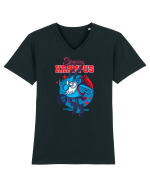 Scary Krampus Wishing you! Tricou mânecă scurtă guler V Bărbat Presenter