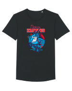 Scary Krampus Wishing you! Tricou mânecă scurtă guler larg Bărbat Skater