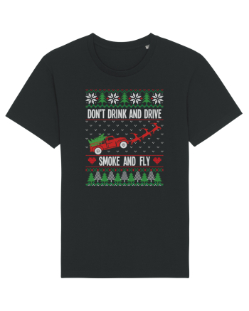 amuzant cu motive de Crăciun - Do not drink and drive Black
