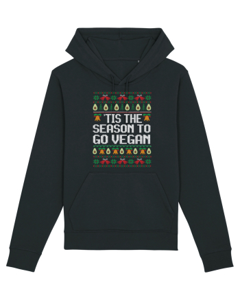 amuzant cu motive de Crăciun - Tis the season to go vegan Black