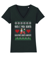 amuzant cu motive de Crăciun - Viata e prea scurta ca sa porti sosete asortate Tricou mânecă scurtă guler V Damă Evoker