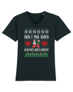 amuzant cu motive de Crăciun - Viata e prea scurta ca sa porti sosete asortate Tricou mânecă scurtă guler V Bărbat Presenter