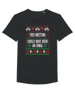 amuzant cu motive de Crăciun - This meeting could have been an email Tricou mânecă scurtă guler larg Bărbat Skater