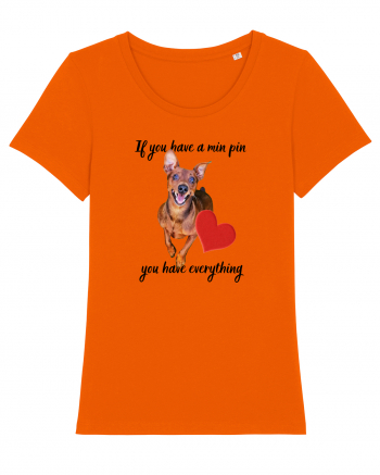 Pinscher love Bright Orange