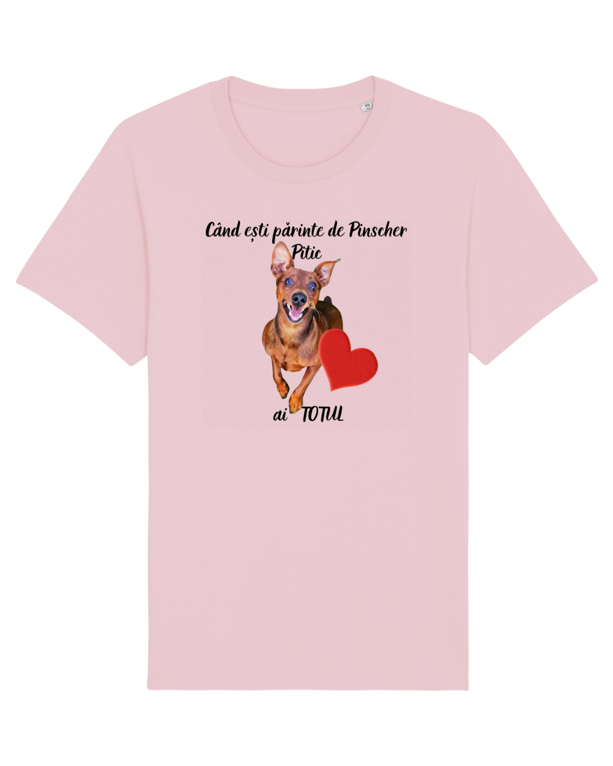 Tricou mânecă scurtă Unisex Rocker Cotton Pink