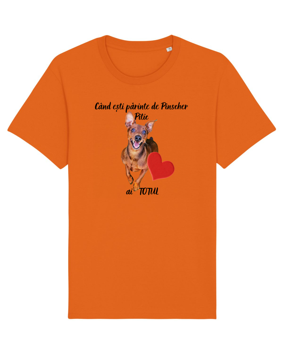 Tricou mânecă scurtă Unisex Rocker Bright Orange