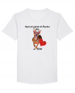 Iubitor de animale Pinscher Pitic Tricou mânecă scurtă guler larg Bărbat Skater