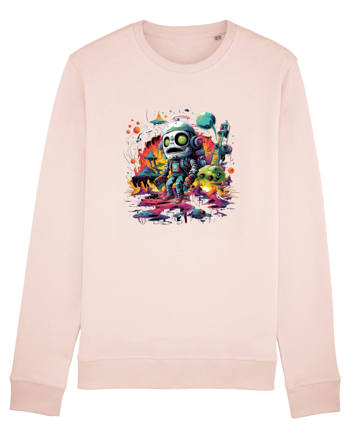 Bluză mânecă lungă Unisex Rise Candy Pink