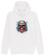 Graffiti skull  Hanorac cu fermoar Unisex Connector