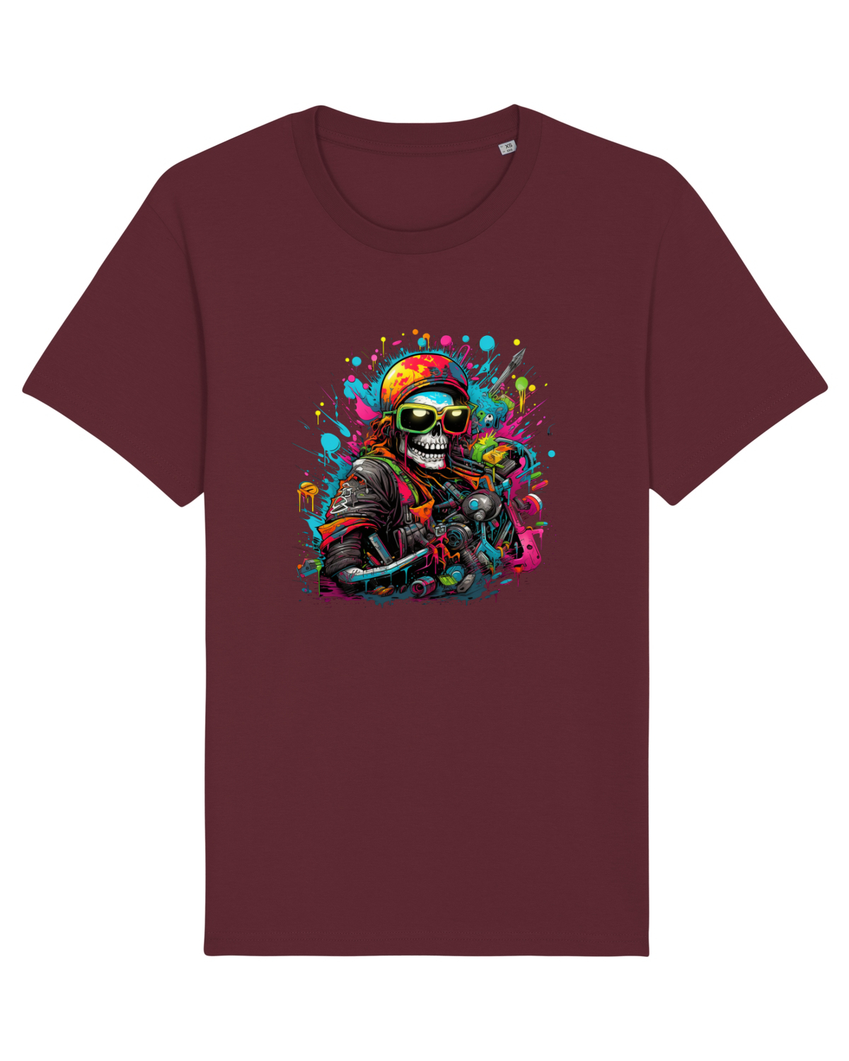 Tricou mânecă scurtă Unisex Rocker Burgundy