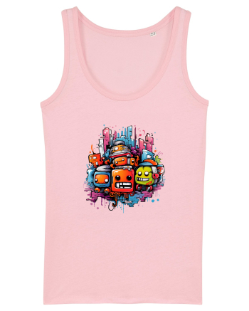 Urban  Graffiti Cotton Pink