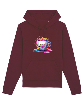 Graffiti Coffee  cup Burgundy