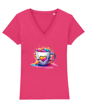 Graffiti Coffee  cup Raspberry