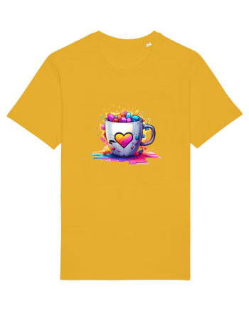 Graffiti Coffee  cup Spectra Yellow