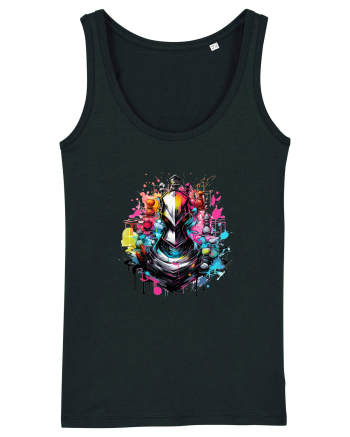 Graffiti chess piece Black
