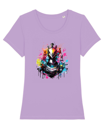 Graffiti chess piece Lavender Dawn