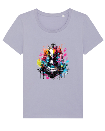 Graffiti chess piece Lavender