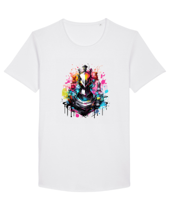Graffiti chess piece White
