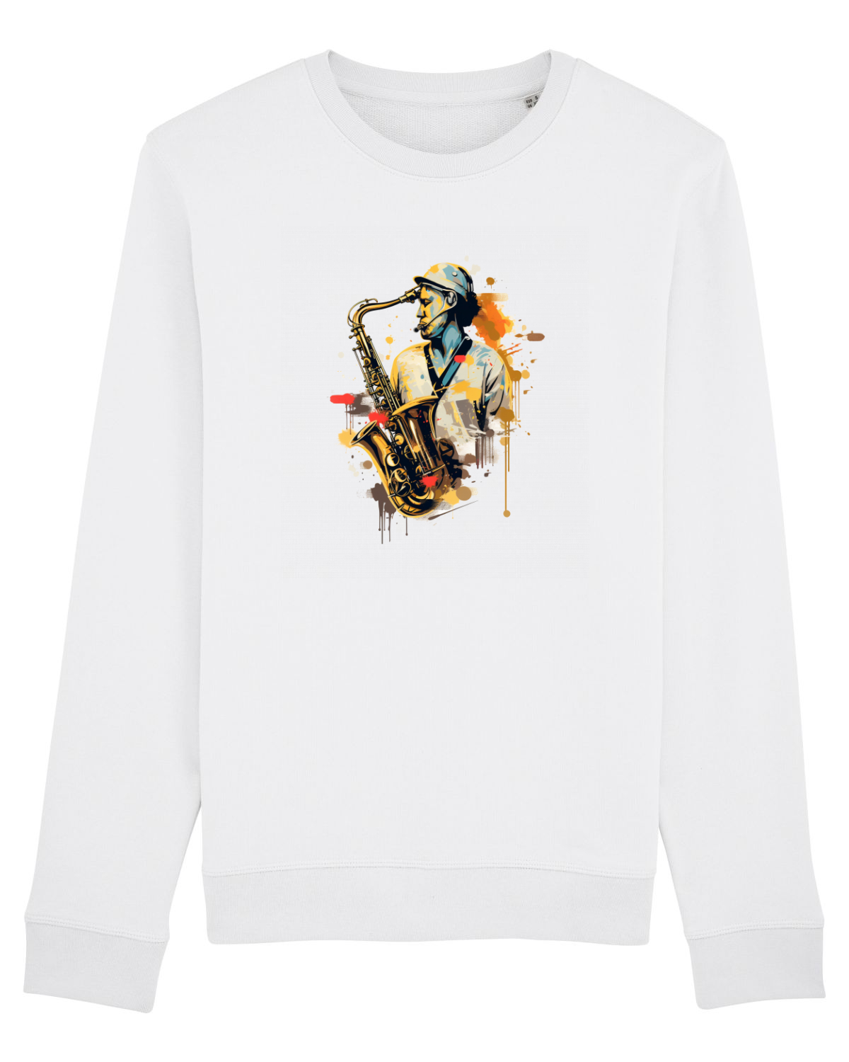 Bluză mânecă lungă Unisex Rise White