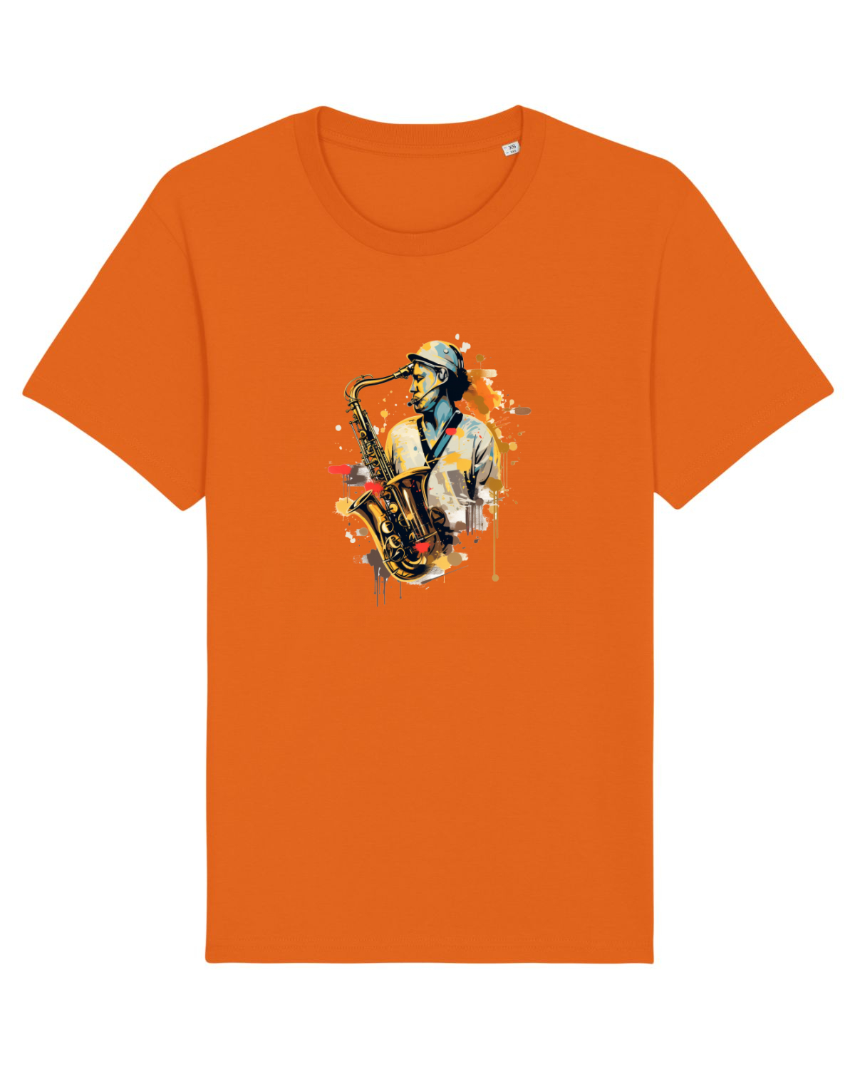 Tricou mânecă scurtă Unisex Rocker Bright Orange