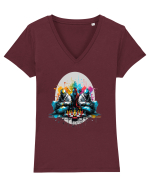 Urban Chess Tricou mânecă scurtă guler V Damă Evoker