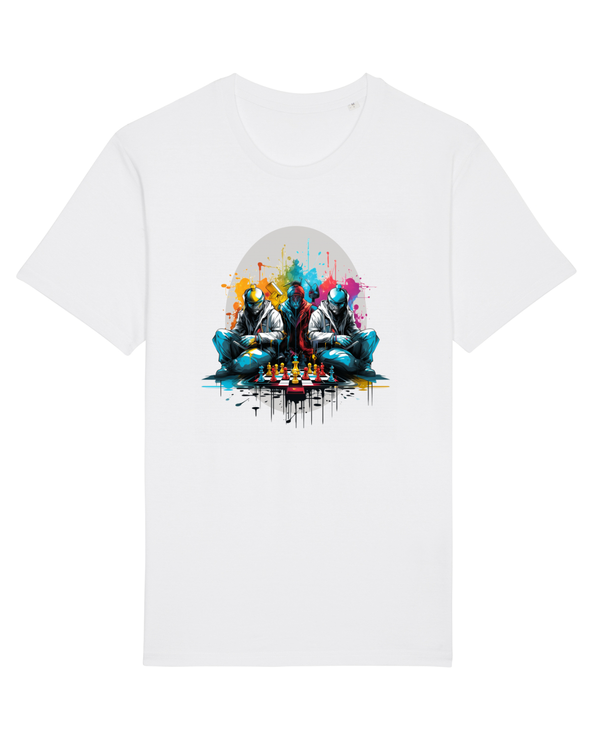 Tricou mânecă scurtă Unisex Rocker White