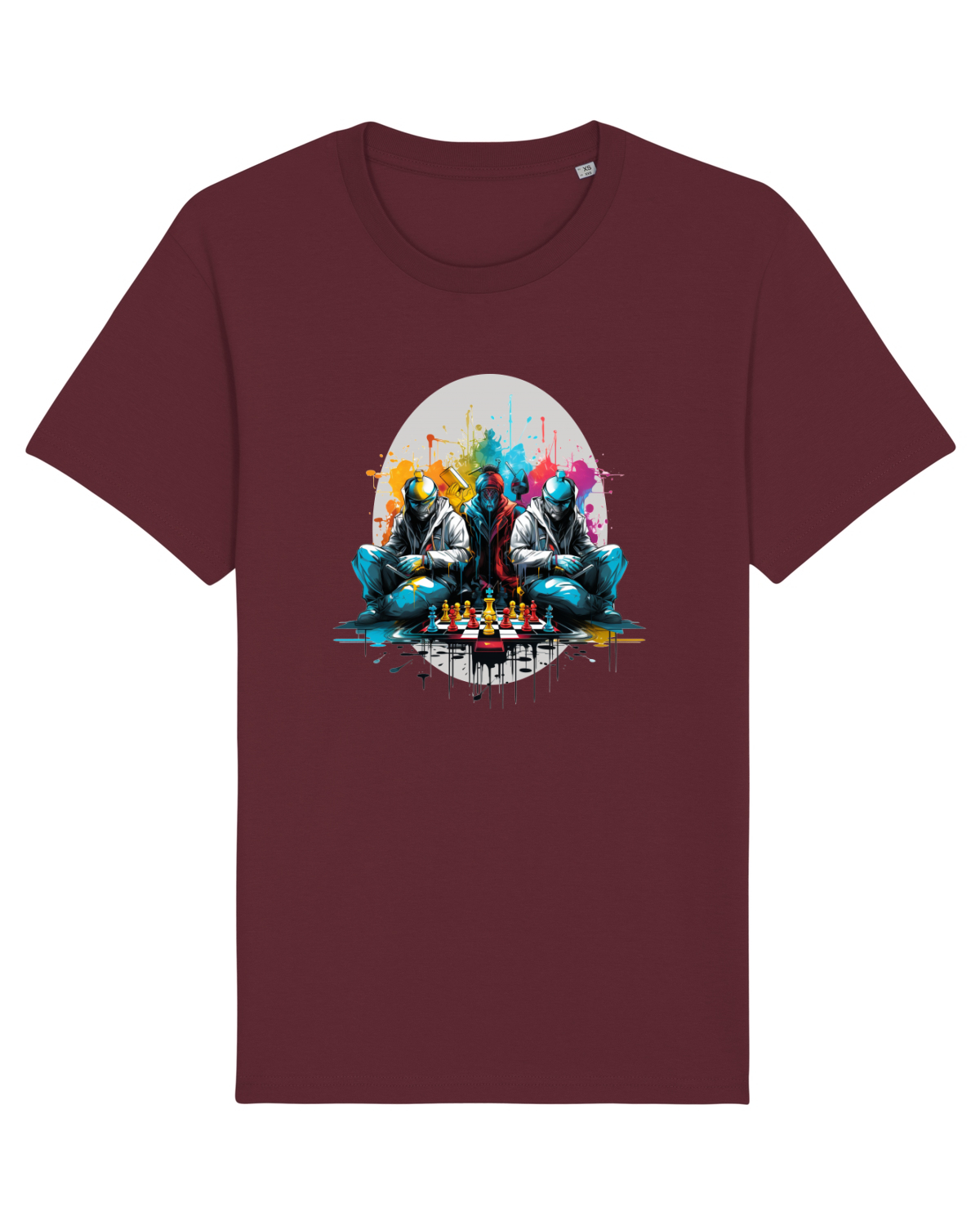 Tricou mânecă scurtă Unisex Rocker Burgundy
