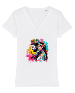 Urban Chess Tricou mânecă scurtă guler V Damă Evoker