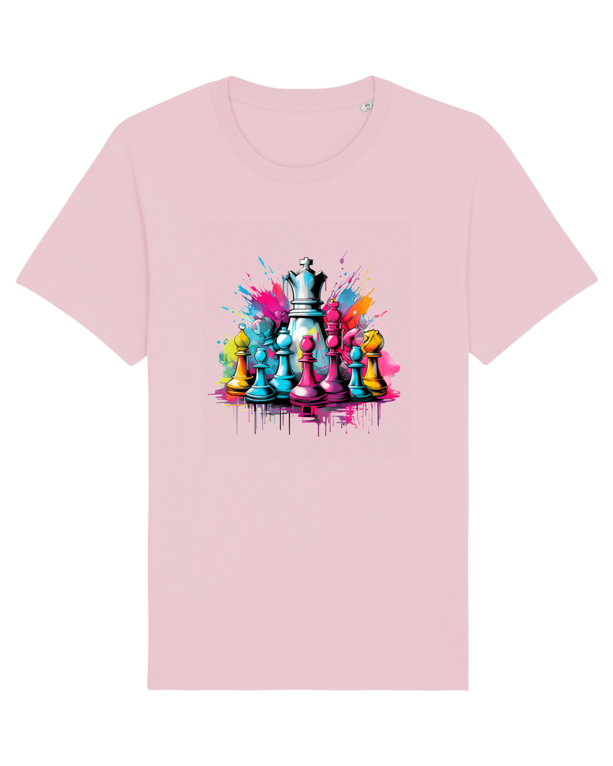 Tricou mânecă scurtă Unisex Rocker Cotton Pink