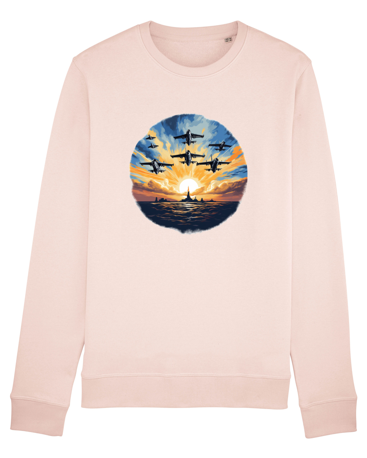 Bluză mânecă lungă Unisex Rise Candy Pink