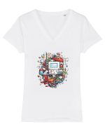 Urban Gamer Tricou mânecă scurtă guler V Damă Evoker