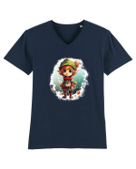 Christmas elf Tricou mânecă scurtă guler V Bărbat Presenter