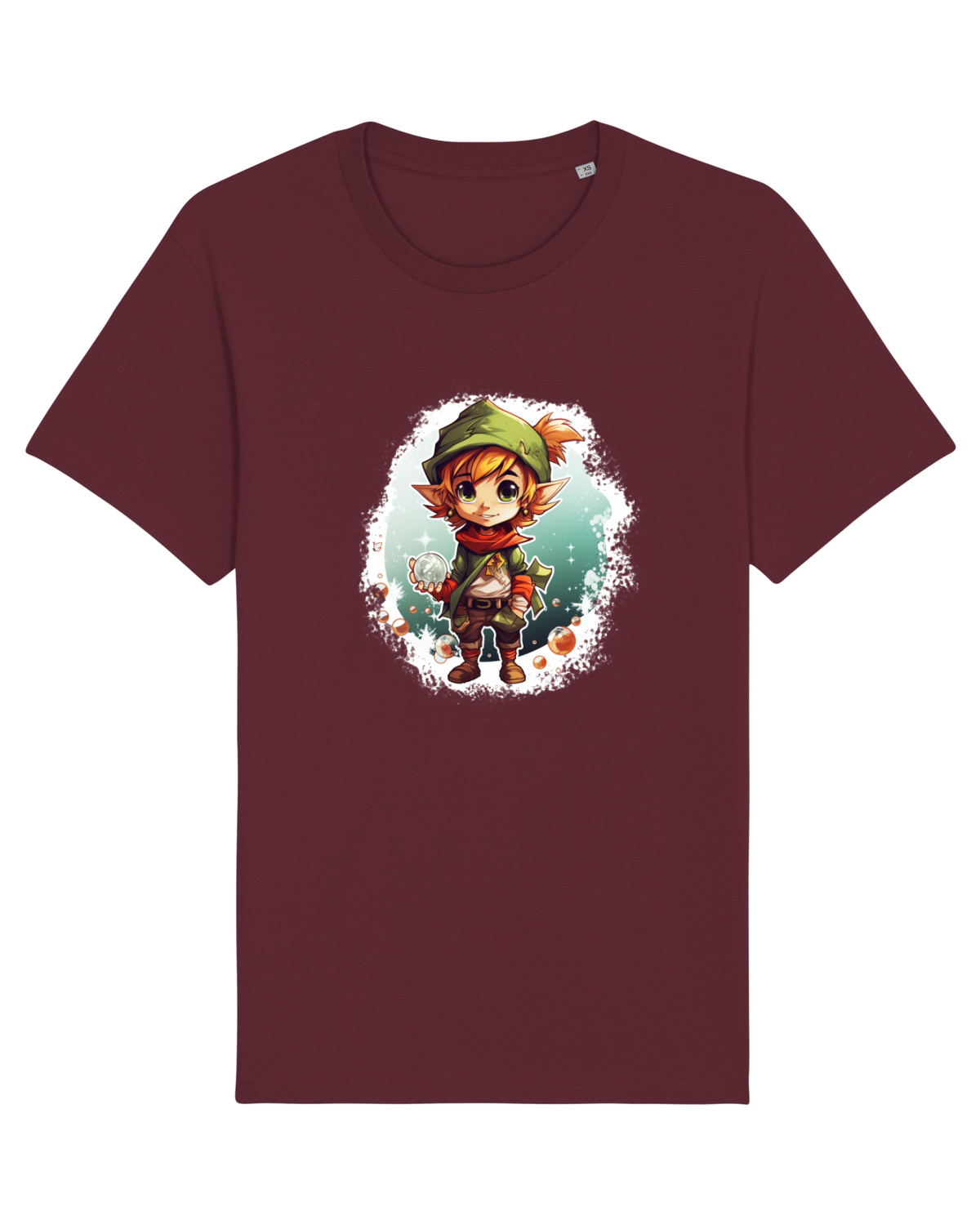 Tricou mânecă scurtă Unisex Rocker Burgundy