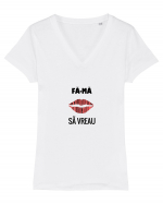 Fa-ma sa vreau Tricou mânecă scurtă guler V Damă Evoker