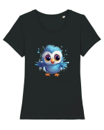 Sweet bird Tricou mânecă scurtă guler larg fitted Damă Expresser