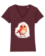 Sweet bird Tricou mânecă scurtă guler V Damă Evoker